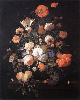 Rachel Ruysch : A Vase of Flowers